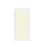 3" x 6" Unscented Square Pillar Candle - Ivory