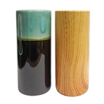 Mega Vases - Glossy Marble Cylinder Porcelain Vase - Asst