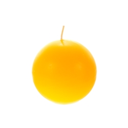 Mega Candles - 3" Round Citronella Ball Candle - Yellow
