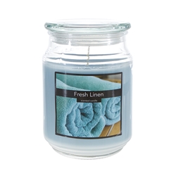 Mega Candles - 18 oz. Country Dreams Scented Jar Candle - Fresh Linen