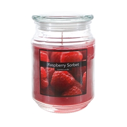 Mega Candles - 18 oz. Country Dreams Scented Jar Candle - Raspberry Shorbet