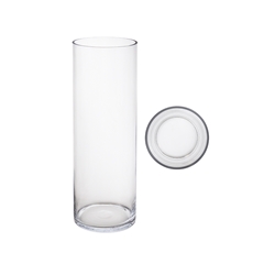Mega Vases - 5" x 16" Cylinder Glass Vase - Clear