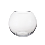 Mega Vases - 8" x 6.25" Fish Bowl Glass Vase - Clear