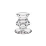 Mega Candles - 2.25" Taper Glass Candle Holder - Clear