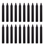 Mega Candles - 20 pcs 4" Unscented Chime / Spell Chime Candle - Black