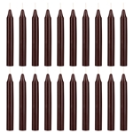 Mega Candles - 20 pcs 4" Unscented Chime / Spell Chime Candle - Brown