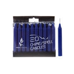 Mega Candles - 20 pcs 4" Unscented Chime / Spell Chime Candle - Dark Blue