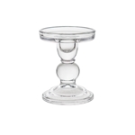 Mega Candles - 3.5" Pillar Glass Candle Holder - Clear