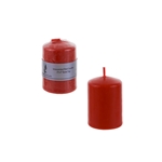 Mega Candles - 2" x 3" Unscented Dome Top Press Pillar Candle - Red