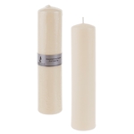 2" x 9" Unscented Dome Top Press Pillar Candle - Ivory