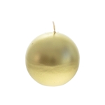 Mega Candles - 3" Unscented Round Ball Candle - Gold
