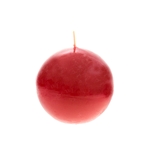Mega Candles - 3" Unscented Round Ball Candle - Red