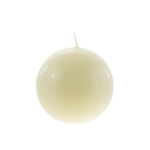 3" Unscented Round Ball Candle - Ivory