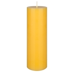 3" x 9" Round Citronella Pillar Candle in Shrink Wrap - Yellow