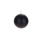 Mega Candles - 4" Unscented Round Ball Candle - Black