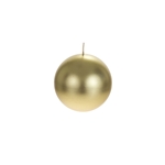 Mega Candles - 4" Unscented Round Ball Candle - Gold