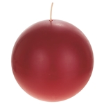 Mega Candles - 4" Unscented Round Ball Candle - Red