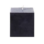 Mega Candles - 3" x 3" Unscented Square Pillar Candle - Black