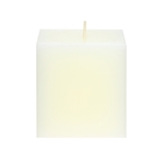 Mega Candles - 3" x 3" Unscented Square Pillar Candle - Ivory