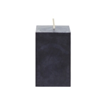 2" x 3" Unscented Square Pillar Candle - Black