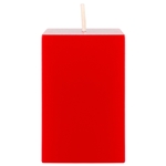 Mega Candles - 2" x 3" Unscented Square Pillar Candle - Red