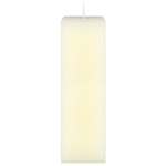 2" x 6" Unscented Square Pillar Candle - Ivory