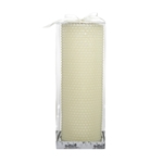 3" x 9" Unscented Round Pearl Pillar Candle - Ivory