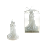 Wedding Couple in Clear Box - White