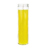 2" x 8" Unscented Tall Prayer Container Candle - Yellow