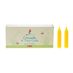 48 pcs 4" Citronella Straight Taper Candle in Designer Box - Yellow