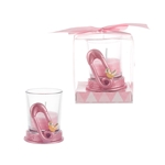 Baby Safety Pin Poly Resin Candle Set in Gift Box - Pink