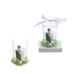 St. Judas Poly Resin Candle Set in Gift Box - White