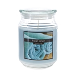 Mega Candles - 18 oz. Country Dreams Scented Jar Candle - Fresh Linen