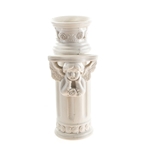 Mega Vases - Angel with Wings Porcelain Round Vase - Matte White