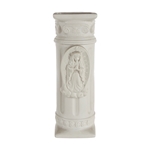 Mega Vases - Lady Guadalupe Porcelain Square Vase - Matte White