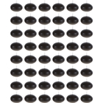 48 pcs 1.5" Unscented Floating Disc Candle in Bulk - Black