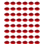 48 pcs 1.5" Unscented Floating Disc Candle in Bulk - Red