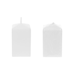 Mega Candles - 2" x 3" Unscented Dome Top Square Pillar Candle - White