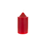Mega Candles - 2" x 3" Unscented Round Dome Top Pillar Candle - Red
