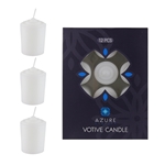 12 pcs 15 Hours Unscented Votive Candle - White