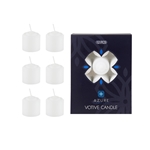 Azure Candles - 12 pcs 10 Hours Unscented Votive Candle - White