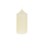 3" x 6" Unscented Round Dome Top Pillar Candle - Ivory