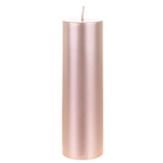 Mega Candles - 2" x 6" Unscented Round Pillar Candle - Rose Gold