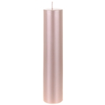 Mega Candles - 2" x 9" Unscented Round Pillar Candle - Rose Gold