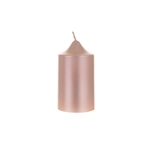 Mega Candles - 2" x 3" Unscented Round Dome Top Pillar Candle - Rose Gold