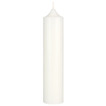 Mega Candles - 2 pcs of 6.75" Unscented Romantic Taper Candles - White