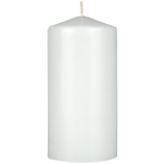 Mega Candles - 3" x 6" Unscented Domed Top Pillar Candle - White