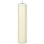 2" x 9" Unscented Domed Top Pillar Candle - Ivory