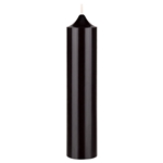 2 pcs 6.75" Unscented Romantic Taper Candle  Black