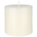 Mega Candles - 3" x 3" Unscented Round Pillar Candle - Off White